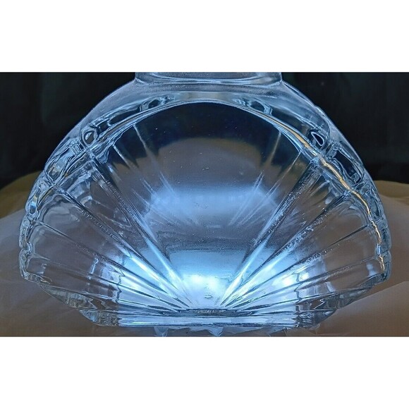 Vintage Art Deco Clear Glass Decanter With Stopper 7 3/4" - Picture 10 of 13